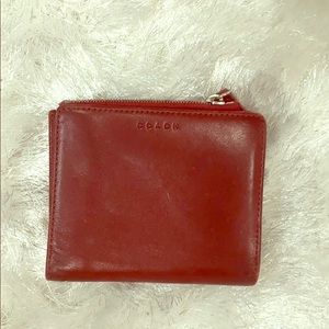 Coach wallet red